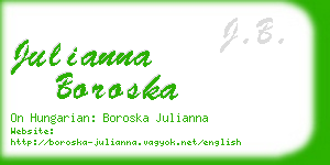 julianna boroska business card